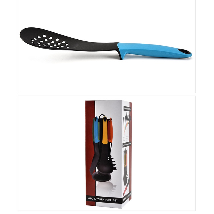 Holiven Set Spatula Nilon Peralatan Dapur 6 Buah Set