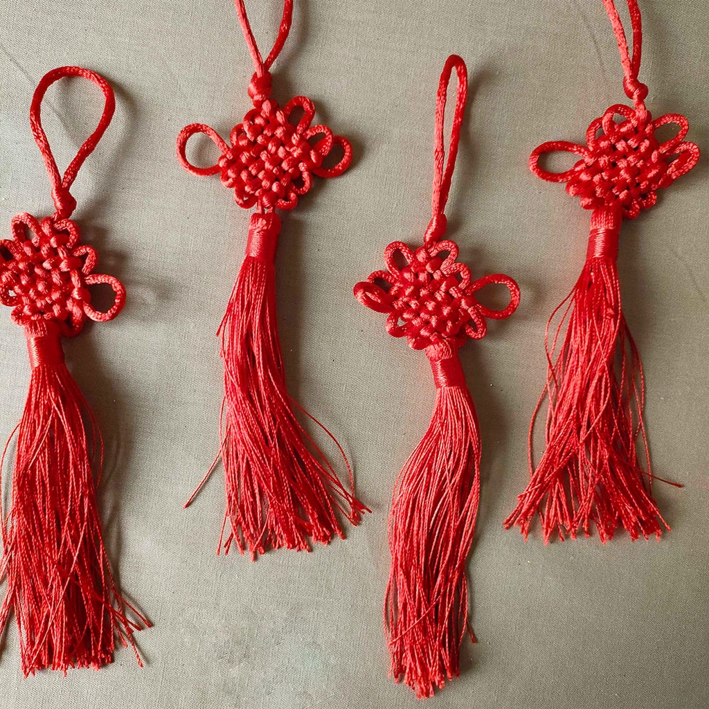 Chinese Knots Fortune Tassel Tasel Imlek Dekorasi Happy Chinese New Year Decoration CNY Gantung Juntai Rumbai Hias Dekor Rumah Pesta