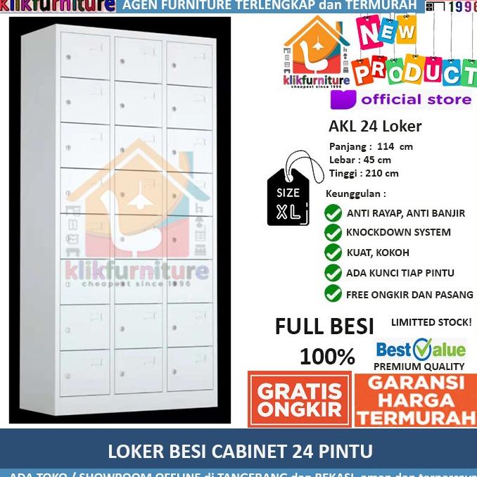 

Promo Loker Besi Locker Besi 24 Pintu AKL024 Jumbo