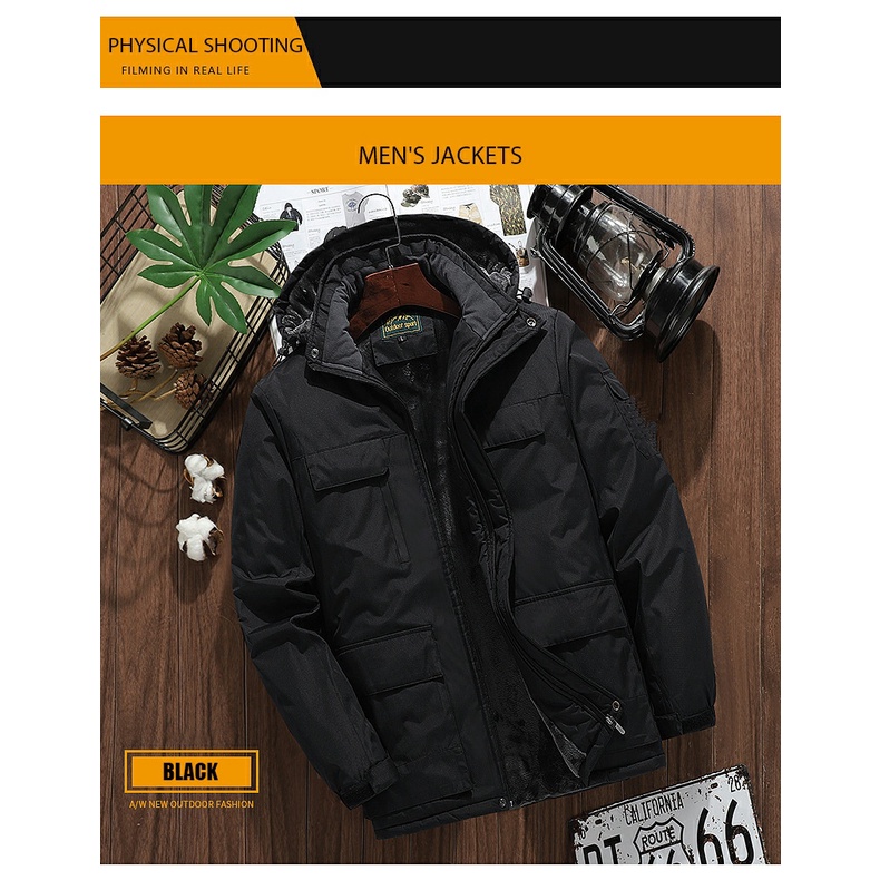 Jaket Pria Outdoor Jaket Winter Jaket Musim dingin Original