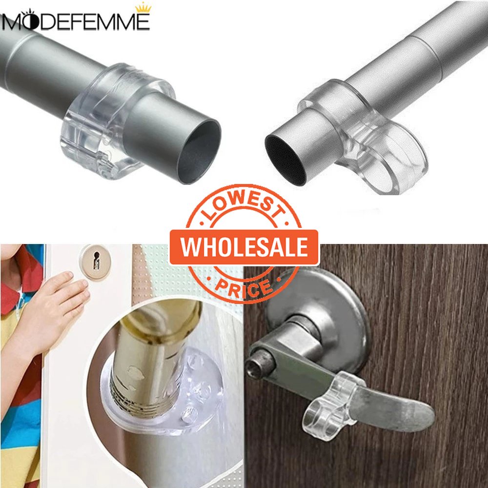 [Harga Grosir] Pelindung Furniture Dinding Penahan Pintu Rumah Furniture Dapur Door Stopper Transparan Gagang Pintu Penyangga Pengaman Bayi Shockproof Pad Silica Gel Door Stop