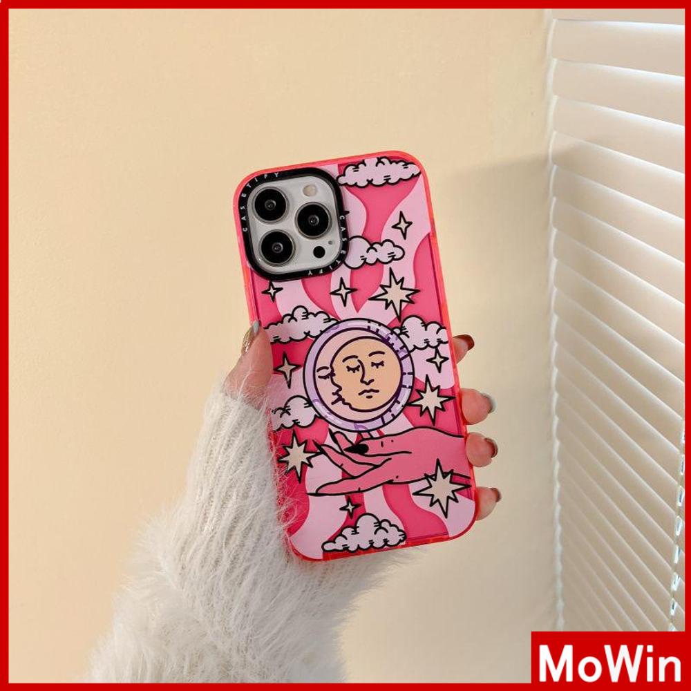 For iPhone 14 Pro Max iPhone Case Thick TPU Soft Case Clear Case Shockproof Protection Camera Pink Purple Art Abstract Style Compatible For iPhone 13 Pro Max 12 Pro Max 11 xr 7Plus