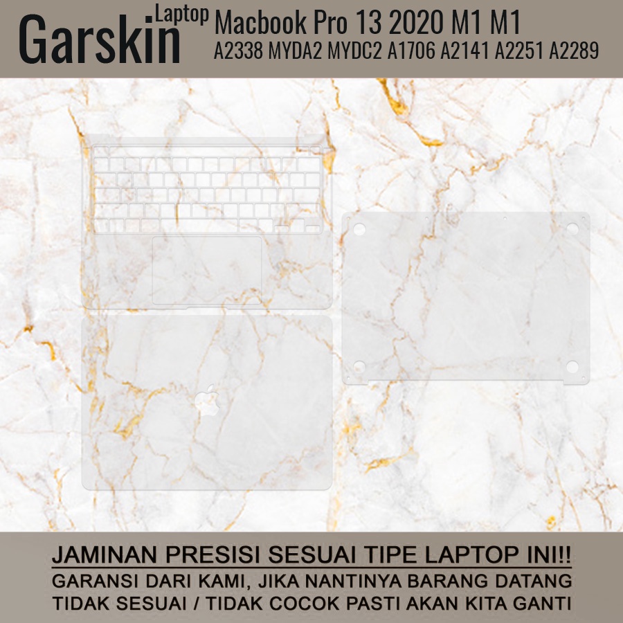 Garskin Cover Macbook Pro 13 2020 M1 M2 A2338 MYDA2 MYDC2 A1706 A2141 A2251 A2289