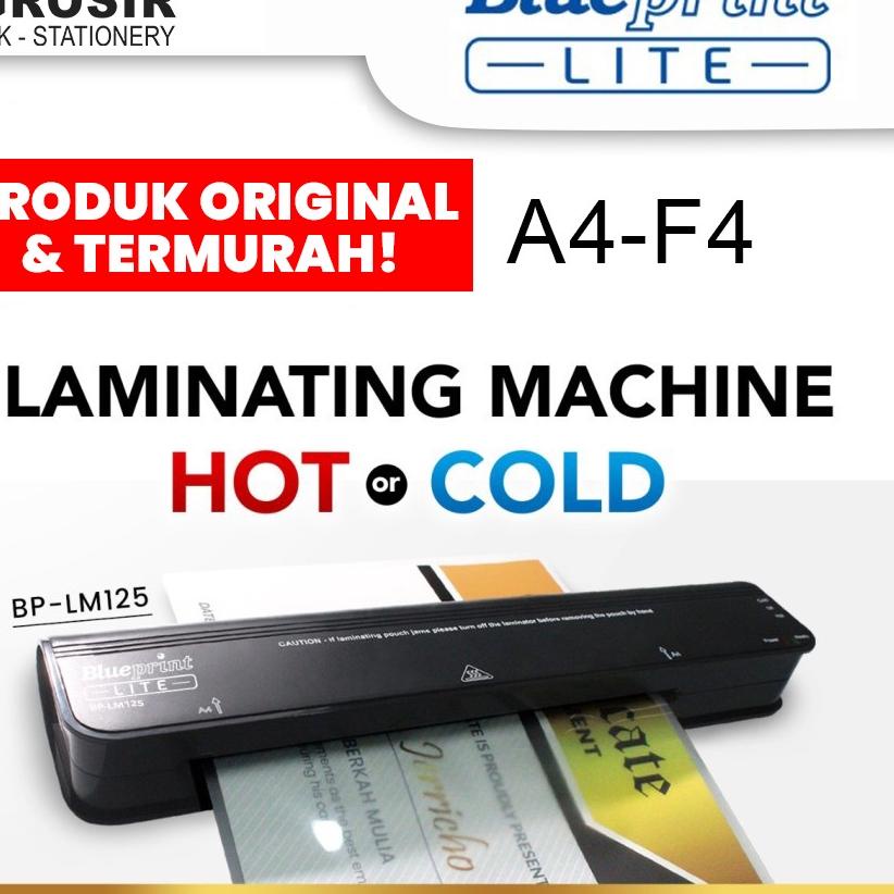 

Harga Update Mesin Laminating Folio Panas Dingin F4 A4 Hot and Cold BLUEPRINT LM125