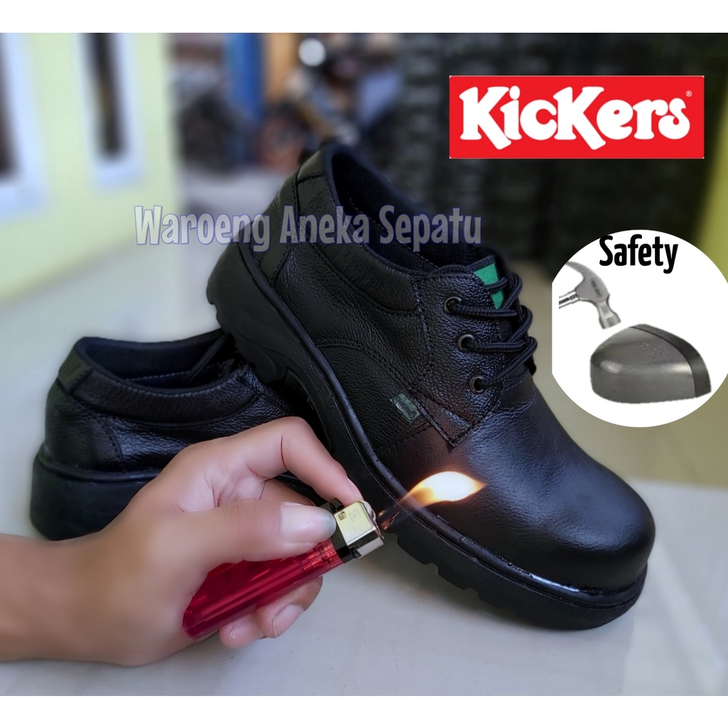 Sepatu KICKERS Pria Boots Pendek Pria Safety Komando Kulit Sepatu Formal PDL Low Sepatu Pansus Boots