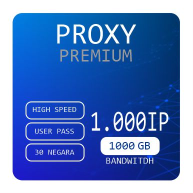 Proxy Premium 1000ip 1000gb bw