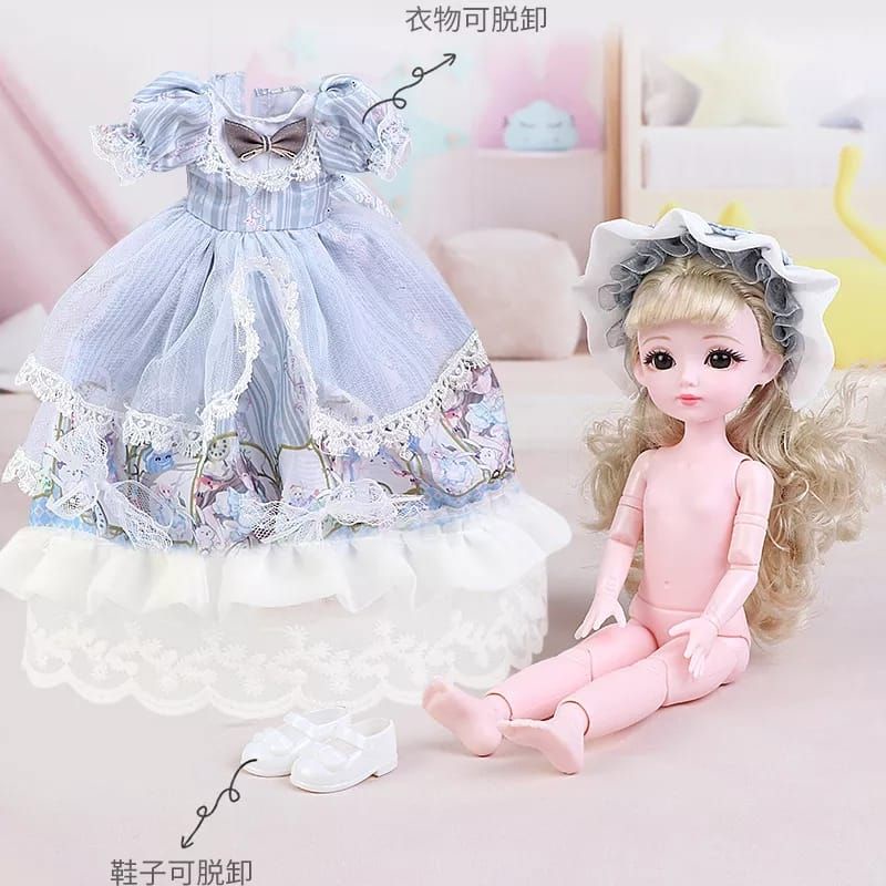Spesial Boneka BJD 30cm Seri Lolita Dress Mewah