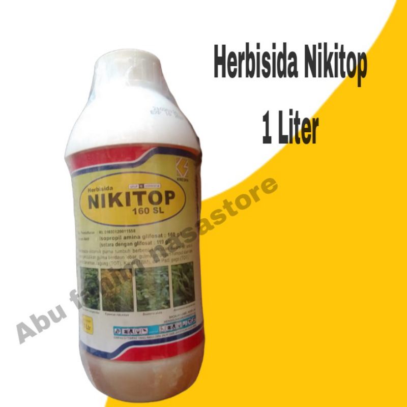 Herbisida Sistemik Nikitop 160 SL 1 Liter Glifosat/Racun Rumput Sistemik