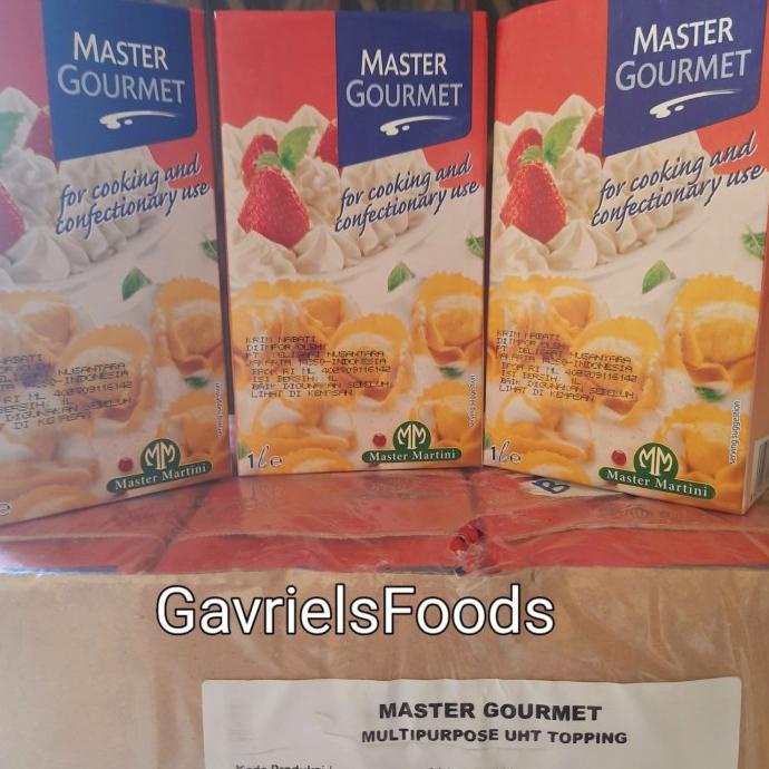 

Cooking cream Master Gourmet 1 lt Italy TERLARIS TERPERCAYA ORIGINAL