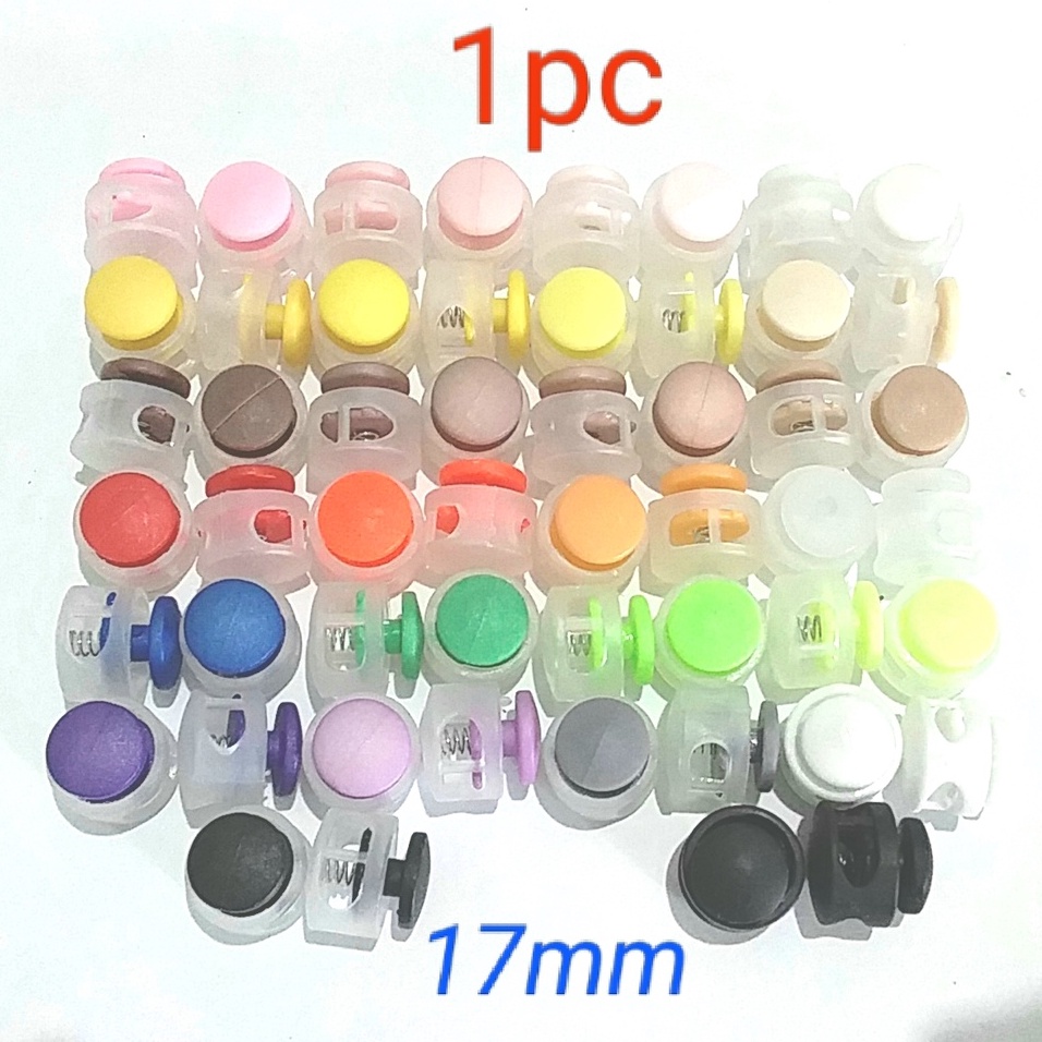 Stopper Tali Masker Klakson 17mm per buah Stopper Tali Sepatu