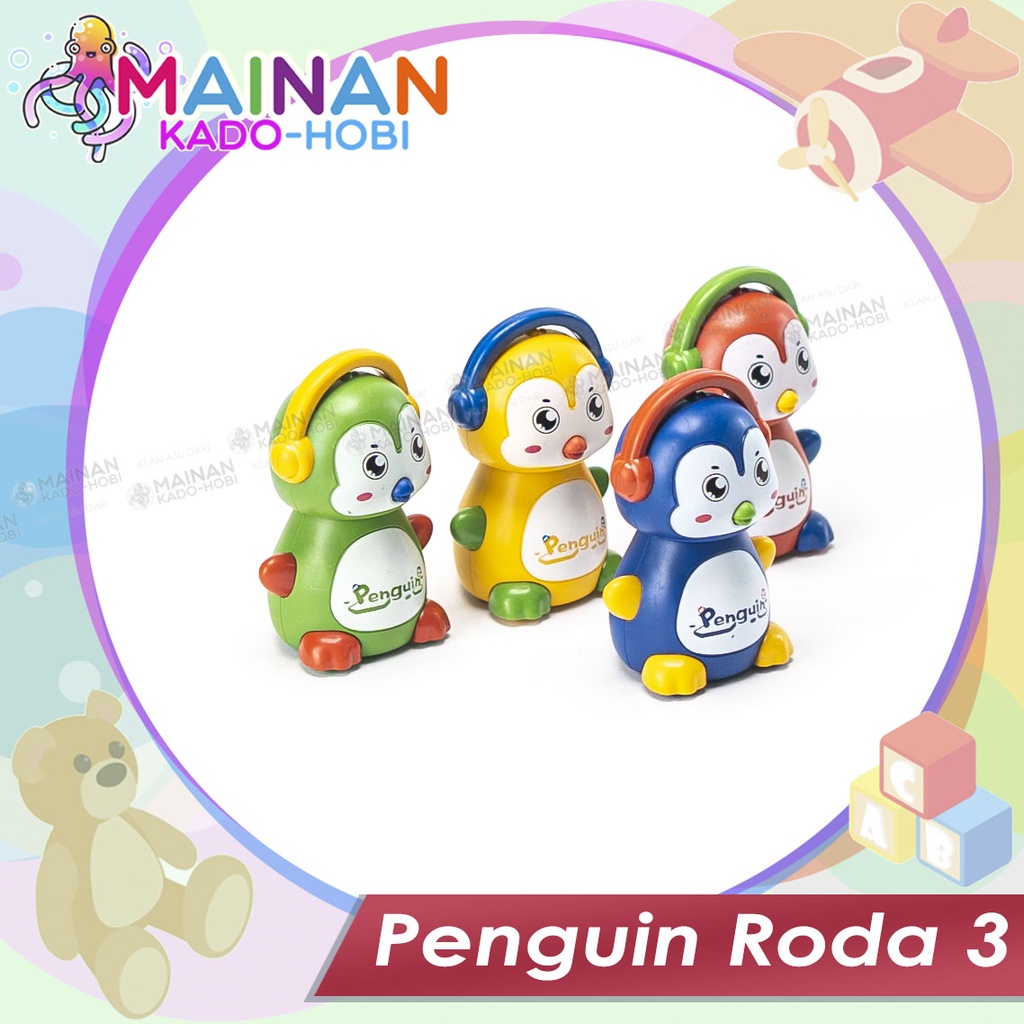 MAINAN ANAK MINI PULLBACK CAR ANIMAL HEWAN RODA 3