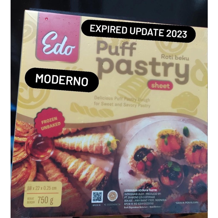 

edo puff pastry sheet 750gr - Edo