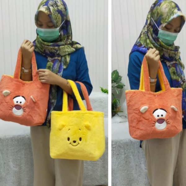 Tas Selempang Tutup Depan Size 20cm/Tas samping lucu/Selempang Anak Remaja/Tas karakter/Tas New/tas bolak,balik/