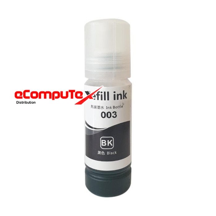 TINTA EPSON 003 BLACK T003 HITAM ORIGINAL RESMI FOR L5190 L3150 L1110