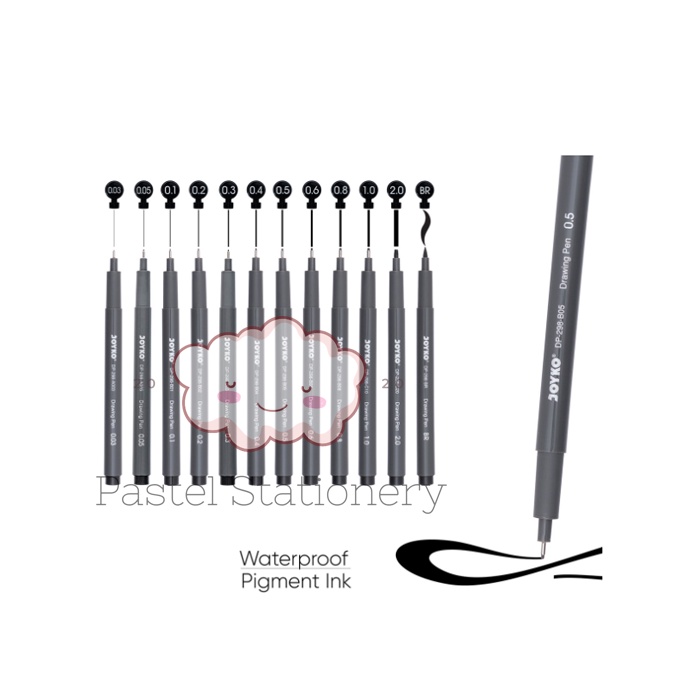 

Drawing Pen Joyko DP-298 - Spidol Pulpen Pena Gambar Hitam Joyko Satuan