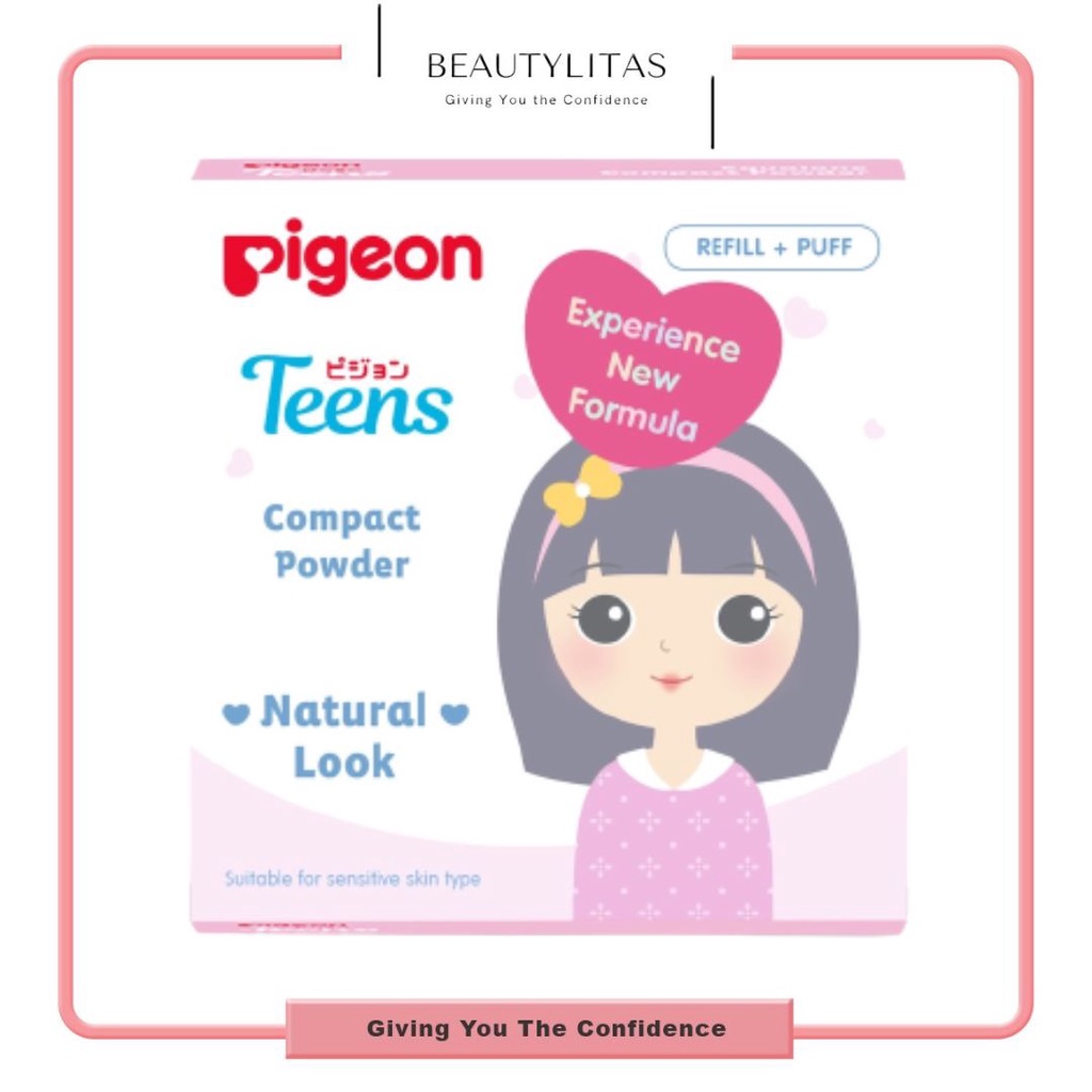 PIGEON Teens (REFILL) Compact Powder Natural Look 14g