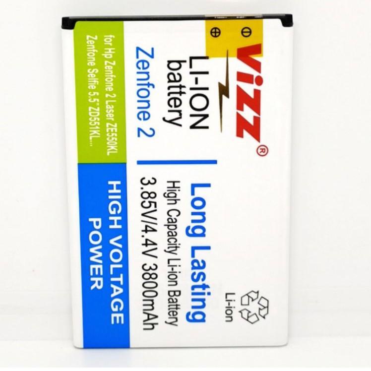 Murah Terbatas Baterai Batre Vizz Asus Zenfone Selfie / Zenfone 2 Laser 5,5inci ZE550KL / ZE601KL / 