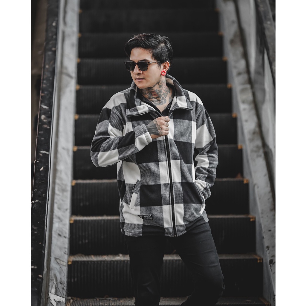 PLAID JACKET - JAKET PLAID PRIA MOTIP KOTAK - KOTAK FLANEL TEBAL ORIGINAL INDIGO TERBARU