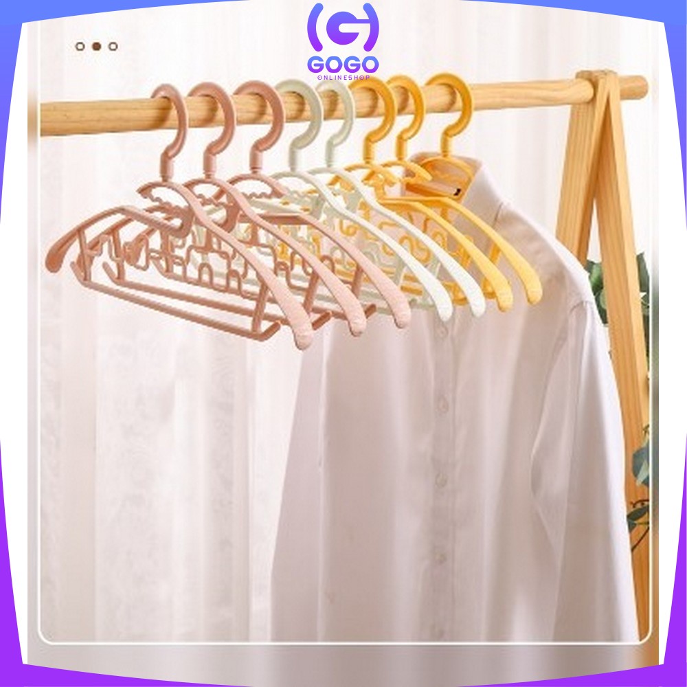 GOGO-C755 Hanger Gantungan Baju Jemuran Pakaian Putar 360 Derajat Multifungsi Anger Jemuran Laundry Celemek Celana Jilbab Handuk Syal Dasi Serbaguna