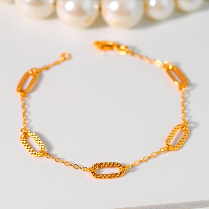 Gelang Emas Rantai Emas New Fancy - RINGAN TAPI BESAR! - Toko Emas Gadjah