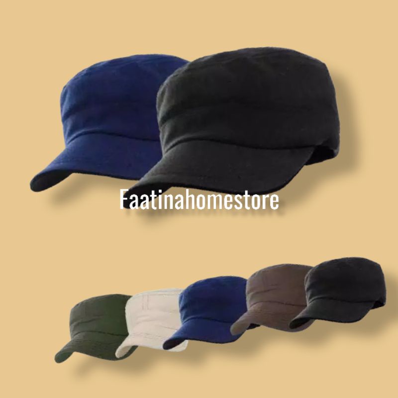 Topi komando pria | topi komando | Topi hitam krem army navy