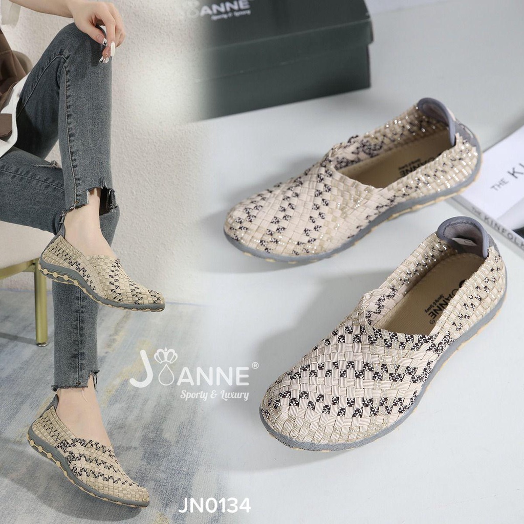 JOANNE Rajut Knit Flats Shoes #JN0134 ORIGINAL