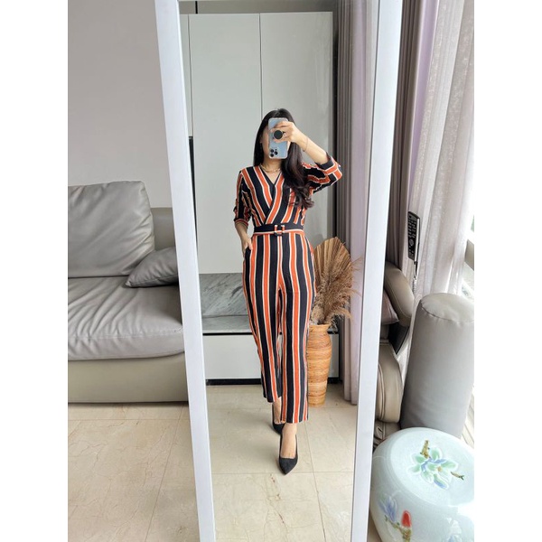 JUMPSUIT WANITA BUBLE CREPE 7840/7841_MV IMPORT