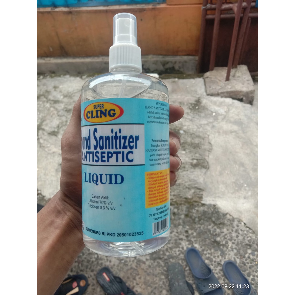 Handsanitizer cair liquid 500ml Kemenkes