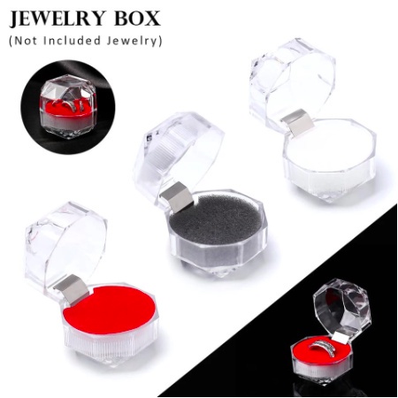 Tempat Cincin Akrilik Box Cincin Mika Kristal Akrilik Tempat Kotak