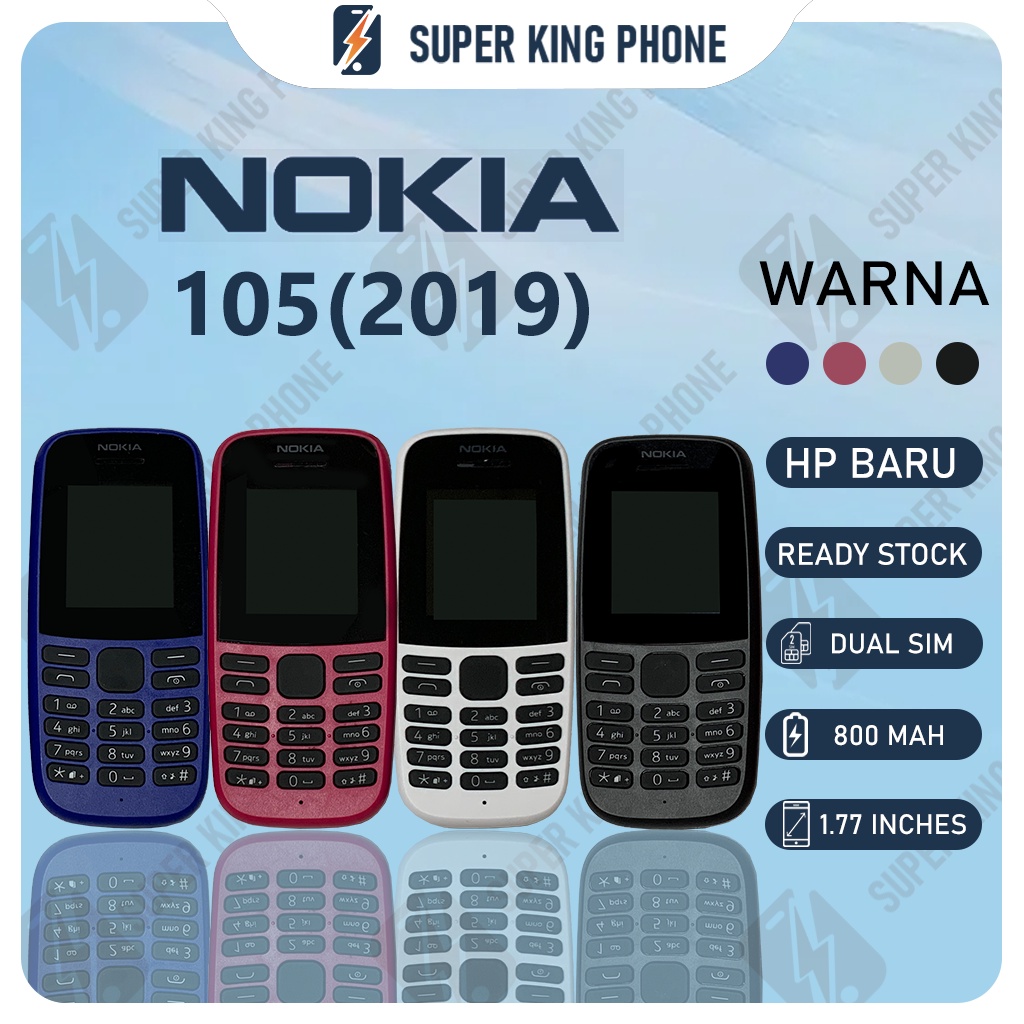 Super King Nokia 105 2019 Dual Sim nokia 105 2019 bisa indonesia