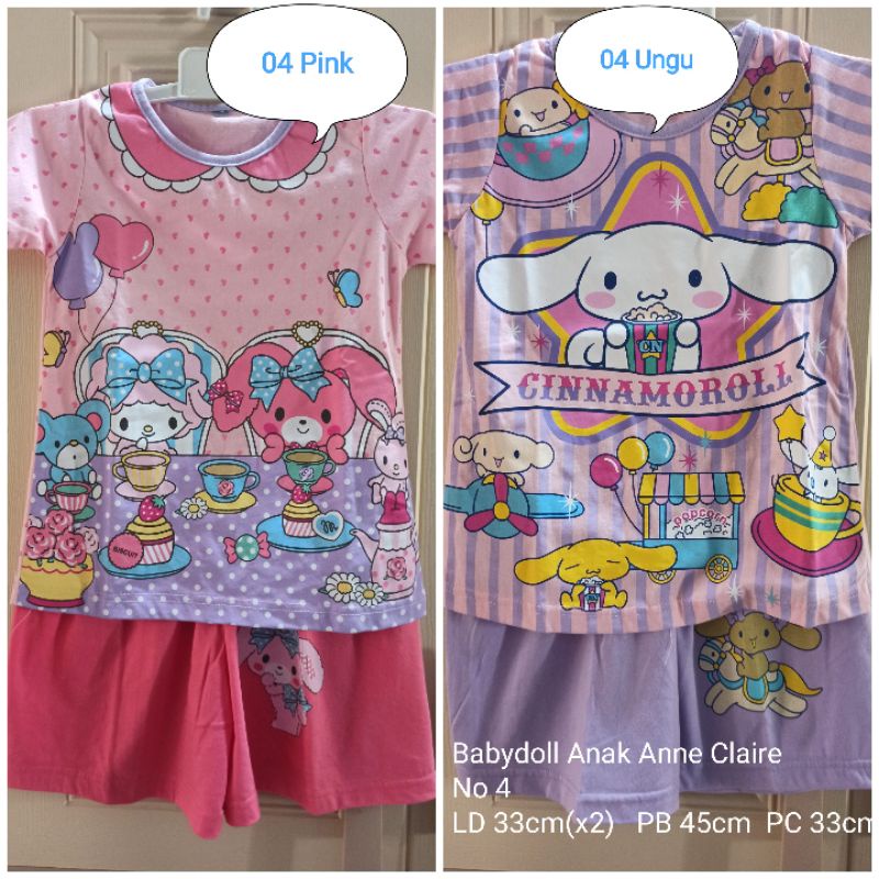 Setelan Babydoll Anak Anne Claire