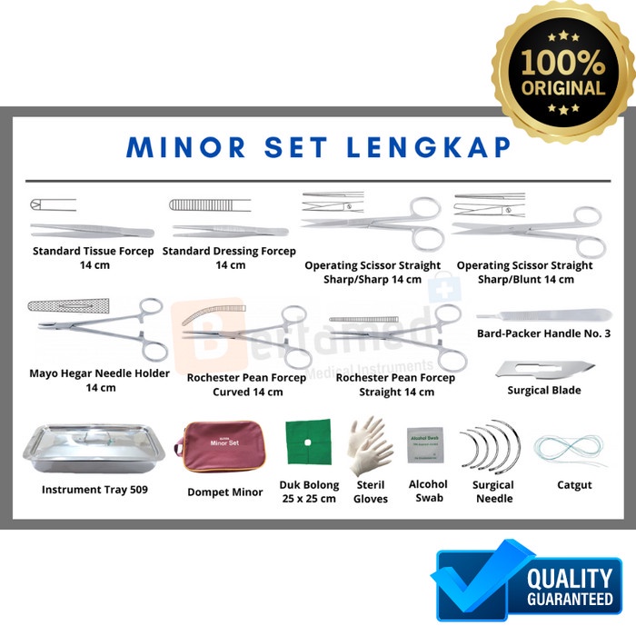 Minor Set Lengkap / Set Bedah Minor Lengkap