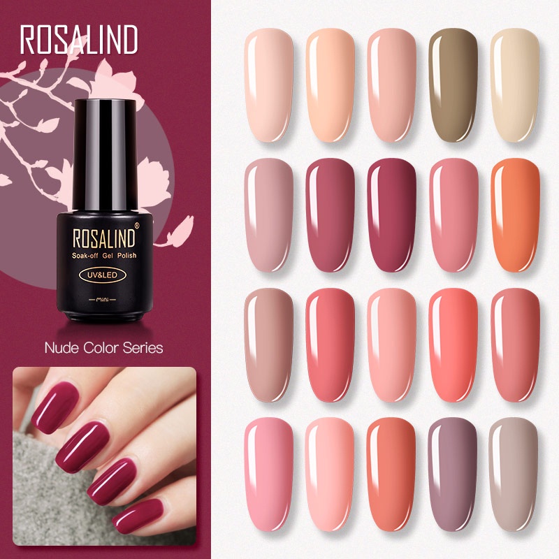 Rosalind NUDE SERIES  Kutek UV Gel 48 colors best seller Nude Red series