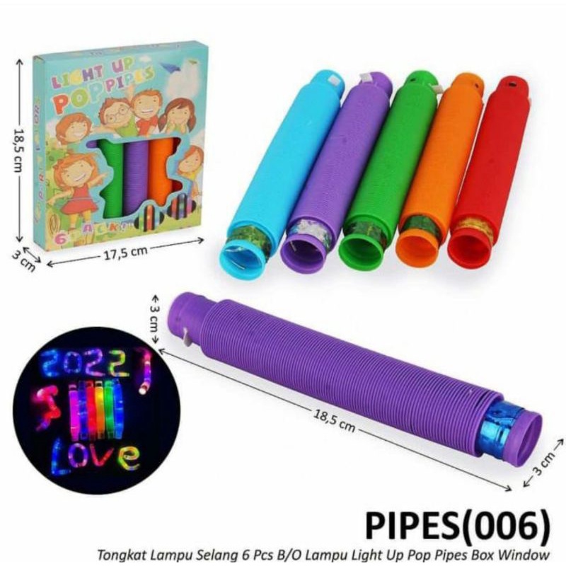 POP TUBE - SELANG LAMPU - POP PIPES - POP LED - POP LIGHT UP harga satuan