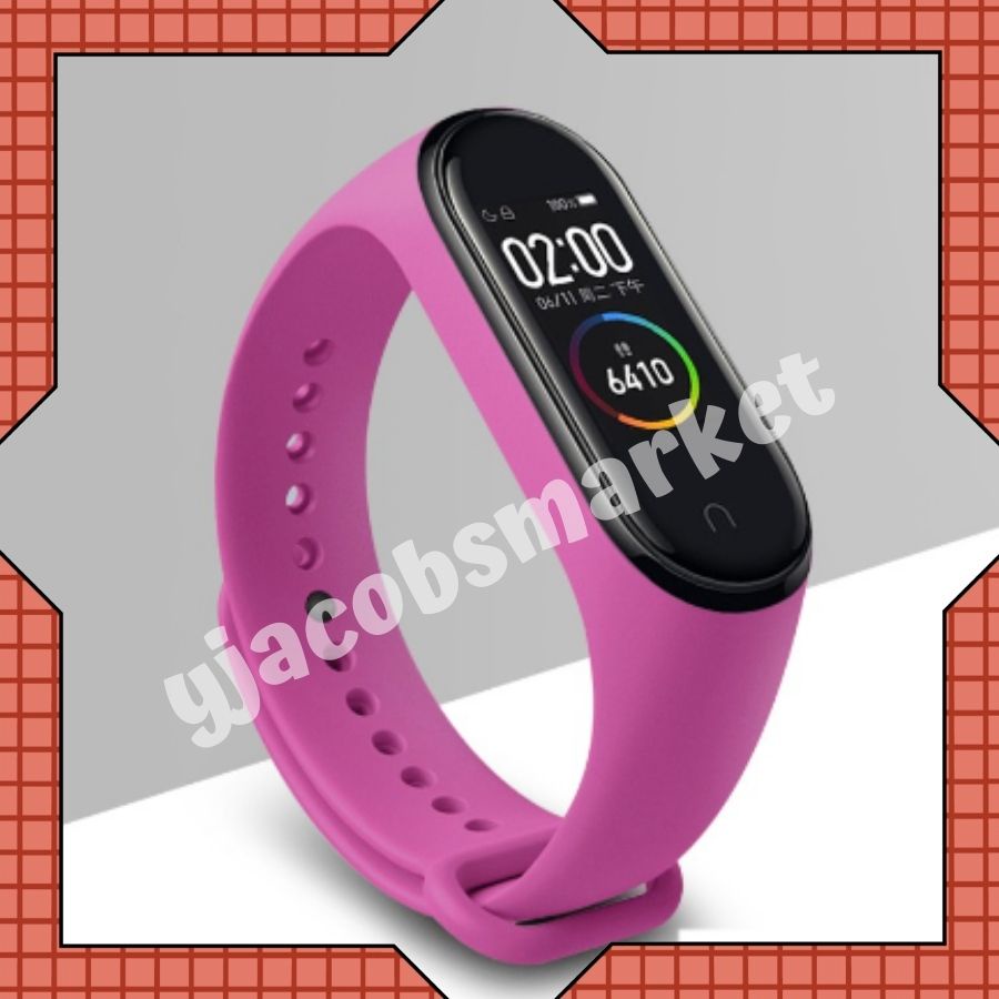 ⚡yjacobsmarket⚡ GELANG STRAP MI BAND 3 4 5 6 ORIGINAL XIAOMI GELANG SILIKON KARET GELANG PENGGANTI S