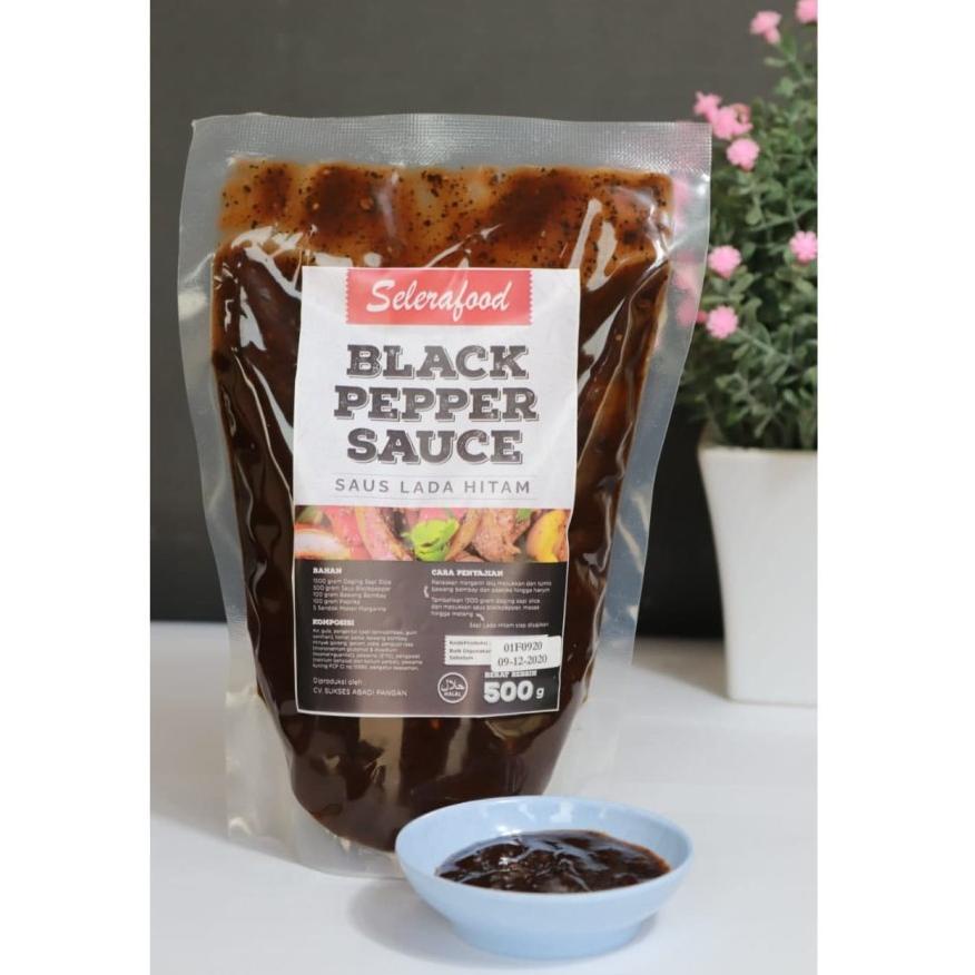 

[PRODUK MRW0U] Black Pepper Sauce - Saus Lada Hitam Selerafood 500 gr/Pack 7JT