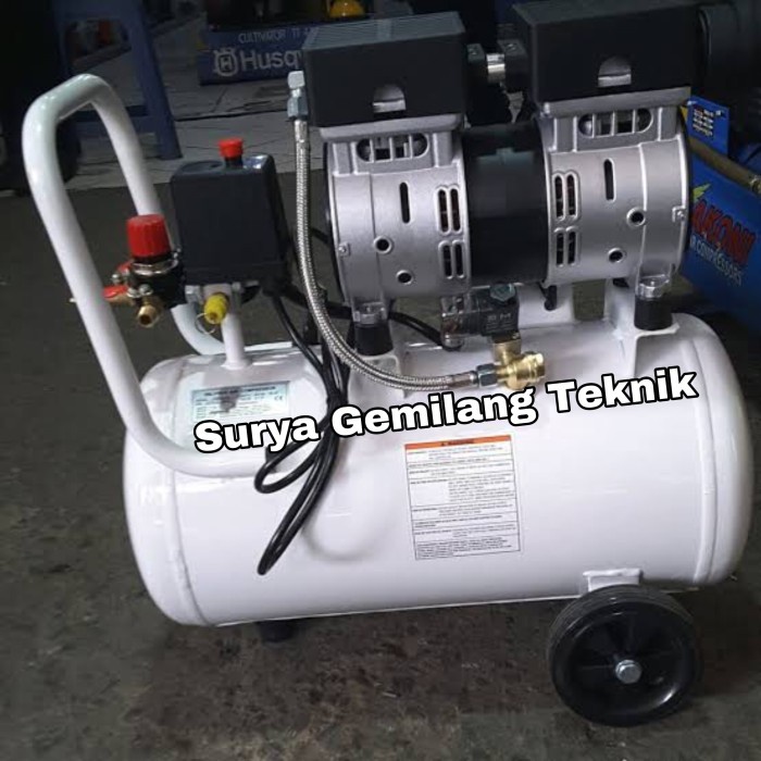 Sanchin 24 Liter Oilless Air Compressor Kompresor Angin Tanpa Oli