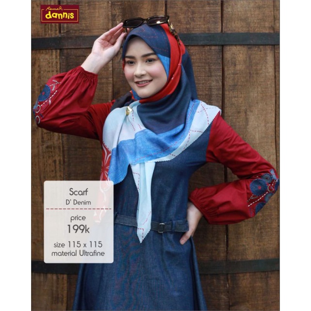 SCRAF / JILBAB SEGI EMPAT D'DENIM DANNIS