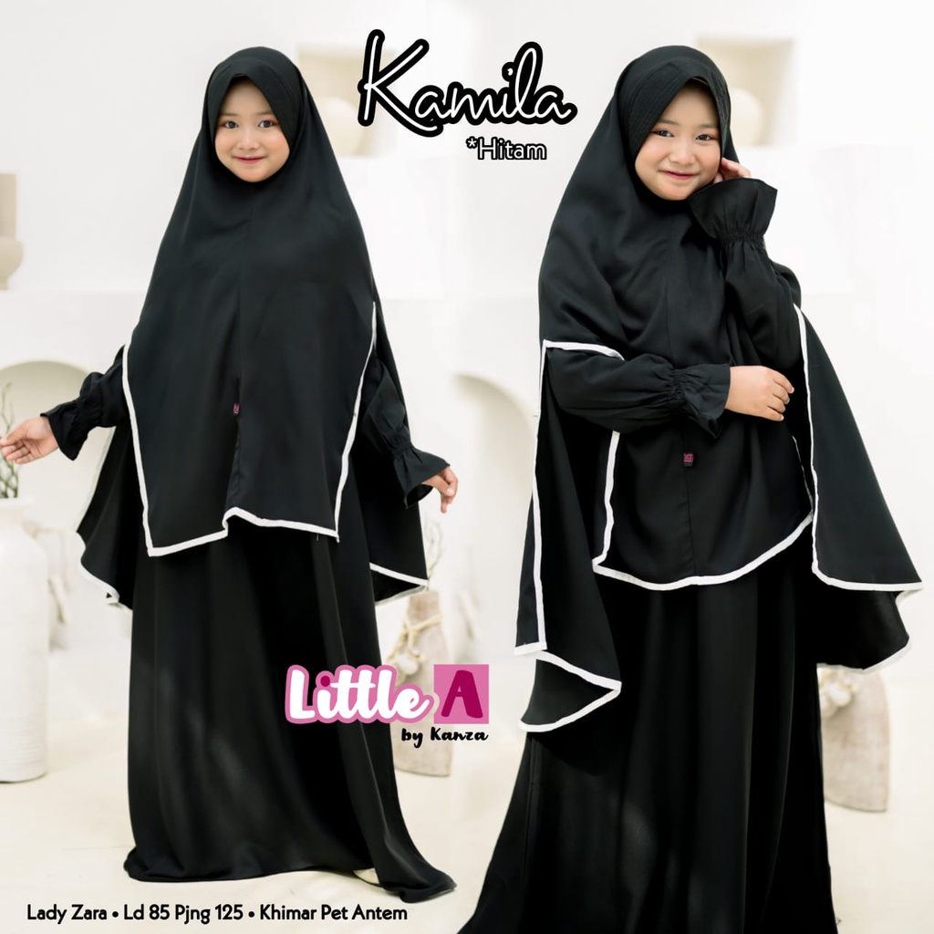 Kamila Gamis Muslim Syari Anak Kids Original Produk By Little A