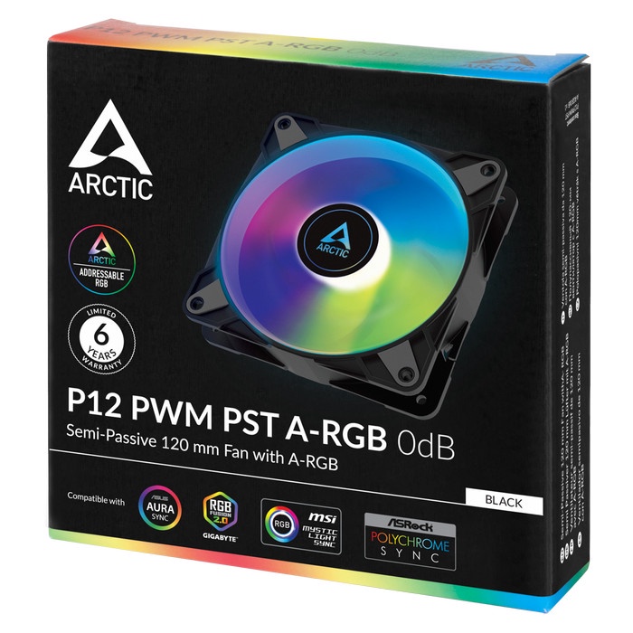 ARCTIC P12 PWM PST A-RGB - WHITE