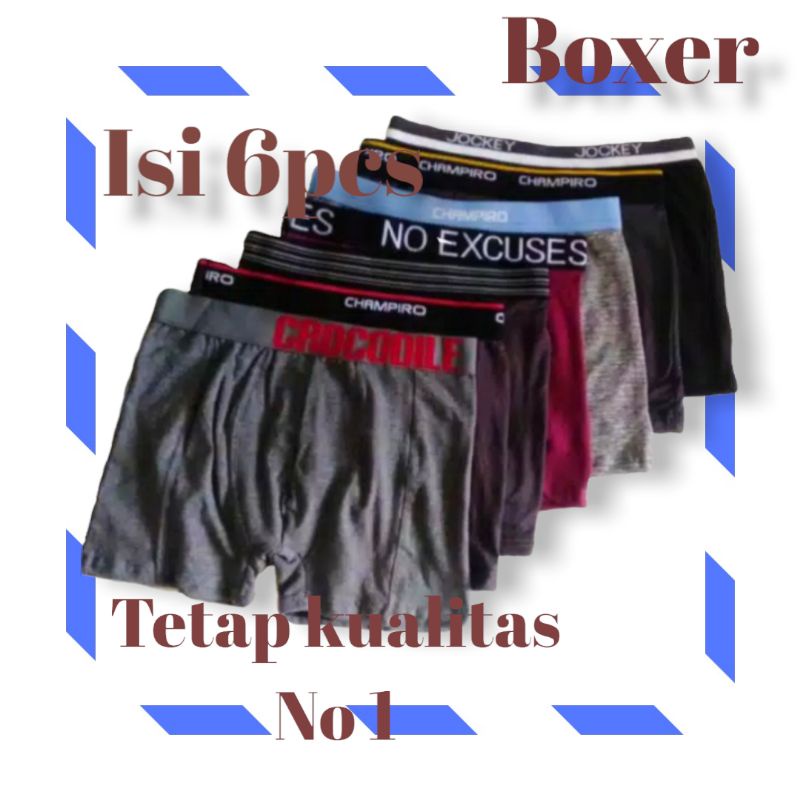 celana dalam pria boxer Isi 4//5//6pcs