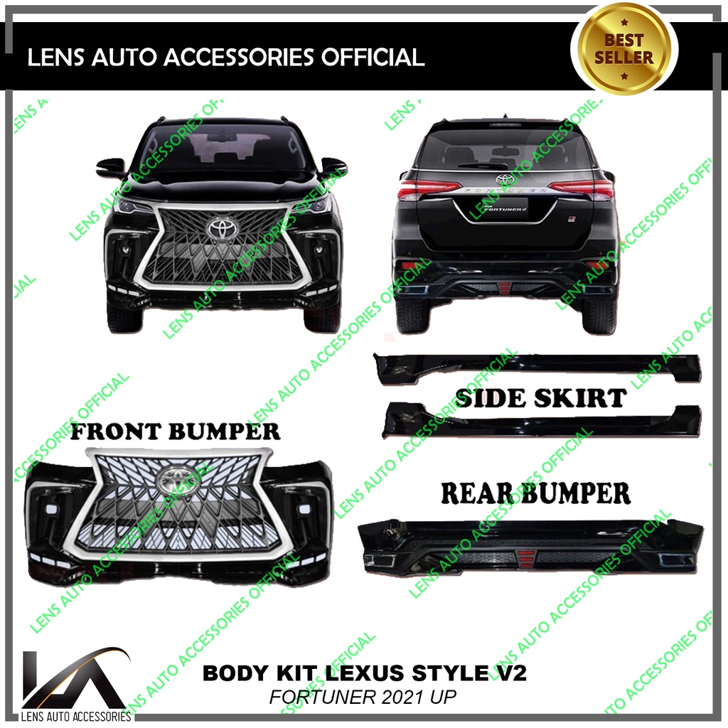 Jual BODY KIT FORTUNER 2021 UP LEXUS STYLE | Shopee Indonesia
