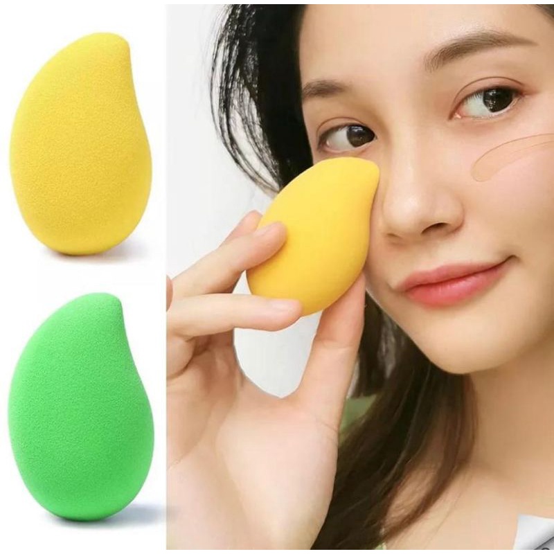 BEAUTY BLENDER MANGGA MAKE UP SPONGE MANGO MAKEUP SPONS BENTUK MANGGA SPONS BEDAK MURAH KOREA