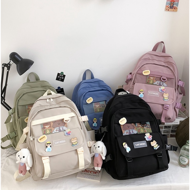 [PRE-ORDER] JK 976 1KG MUAT 2PCS PO TAS RANSEL SEKOLAH ANAK PEREMPUAN IMPORT TAS PUNGGUNG BACKPACK WANITA MODEL KOREA SMP SMA KULIAH JALAN GADIS CUTE C8852 Y28280 U4441 T3097 E5255 Z5048