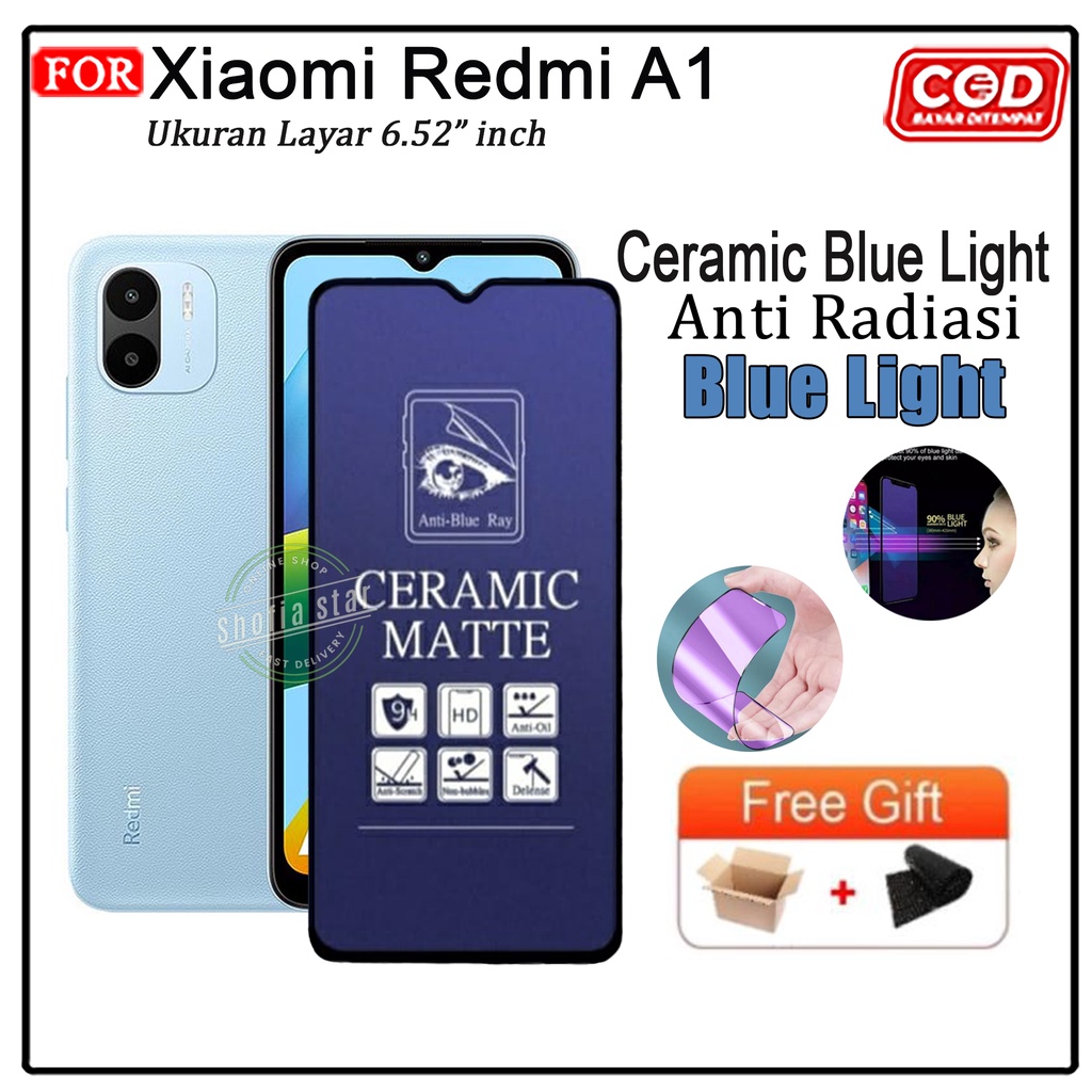 Tempered Glass Ceramic Privacy Matte Xiaomi Redmi A1 A1 Plus  A2 A2 Plus 9 Note 9 9 pro Anti Spy Full Cover