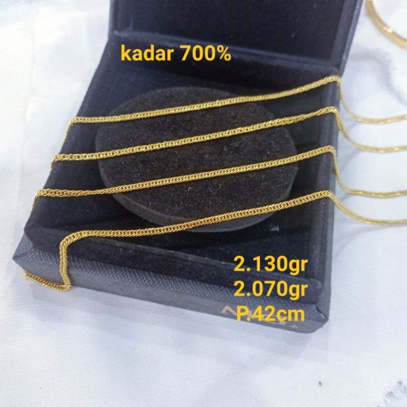 kalung emas kadar 700