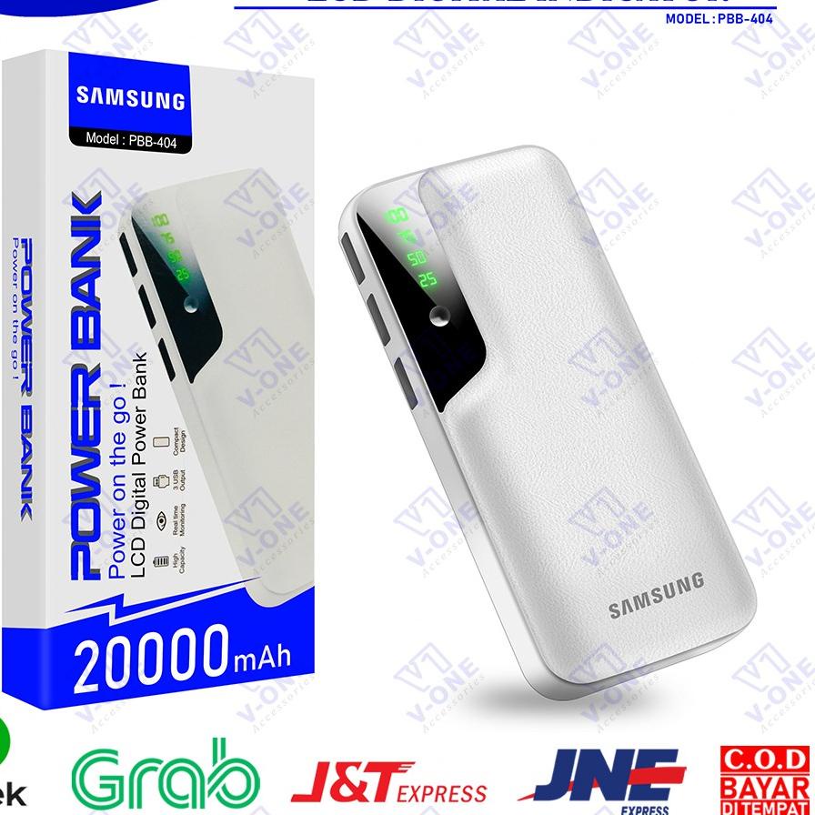 PB POWERBANK POWER BANK SAMSUNG MURAH KAPASITAS 20000 mAh PBB 404