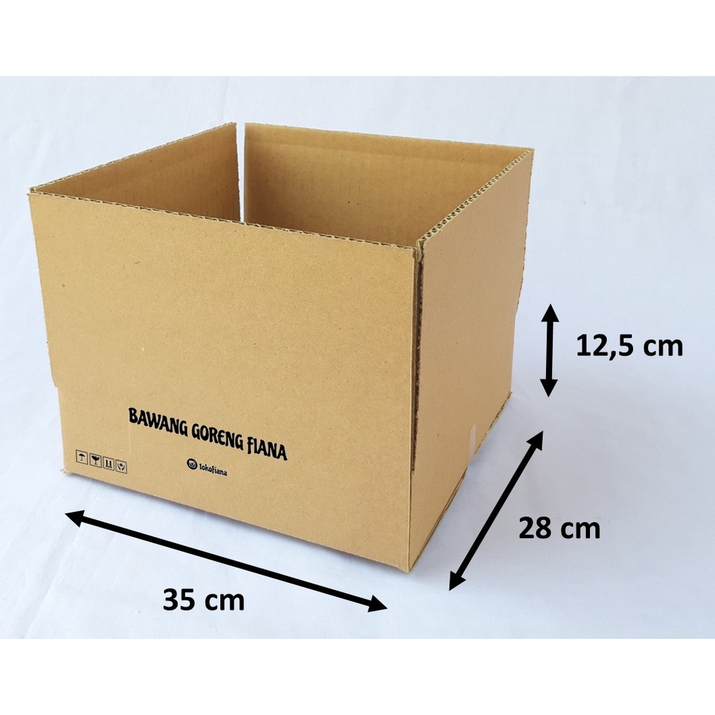 

SH WA 0896 Kardus Box Standar Partisi Custom Sablon Ukuran Harga Murah