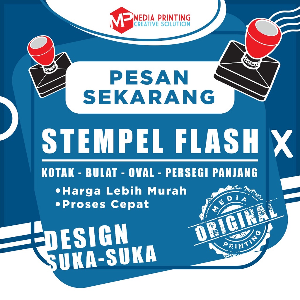 

Stempel Flash Otomatis | Custom Design Logo | Proses Cepat