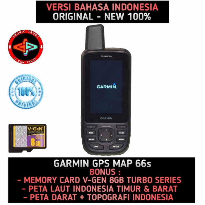 GPS GARMIN 66s 66 s ORIGINAL BARU Bergaransi Pengganti GARMIN 64s 64 s